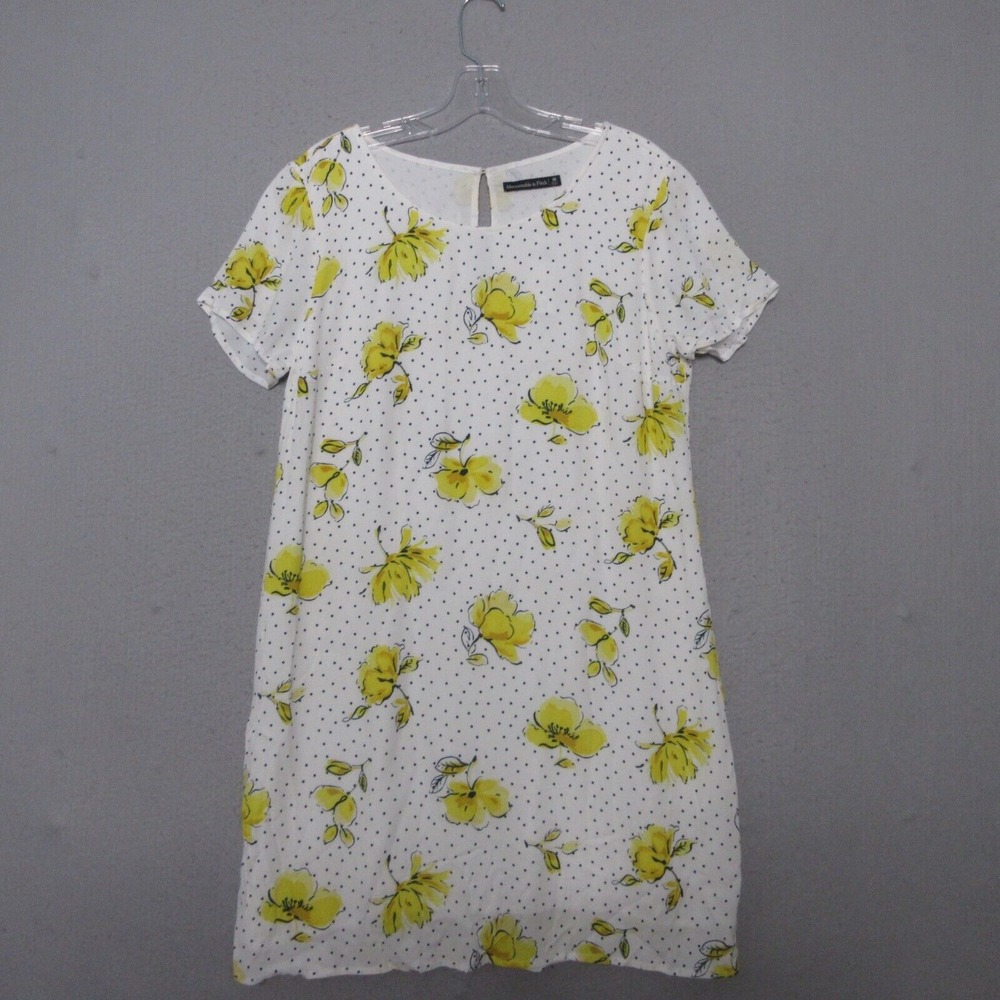 Abercrombie‎ & Fitch Shift Dress  Medium Floral Polka Dot Cottage Core NWT